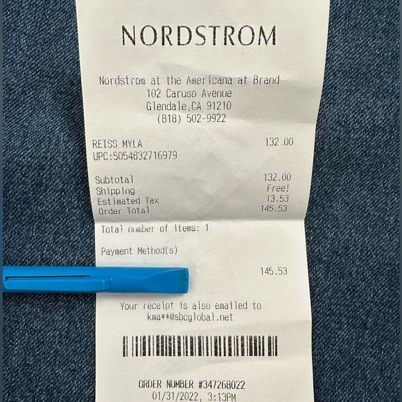 NWT Reiss Myla Denim Midi Skirt 4 US 8 UK - Picture 16 of 16